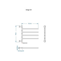 Полотенцесушитель ENERGY I chrome G4 00000015302