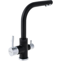 Смеситель для кухни Paulmark ESSEN, черный,  Es213011-BLM