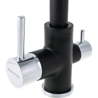 Смеситель для кухни Paulmark ESSEN, черный,  Es213011-BLM