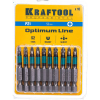 Биты профессиональные Kraftool (PZ1, 50 мм, 10 шт.) 26124-1-50-10
