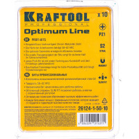 Биты профессиональные Kraftool (PZ1, 50 мм, 10 шт.) 26124-1-50-10