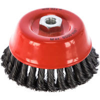 Щетка-крацовка чашечная для УШМ двухрядная (120 мм, М14) MIRAX 35104-120-2