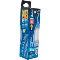 Светодиодная лампа Uniel LED-CW35-6W/WW/E14/FR PLS02WH Форма свеча на ветру, матовая UL-00000306