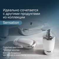 Отдельностоящий стеклянный диспенсер для жидкого мыла AM.PM Sensation, хром A3031900