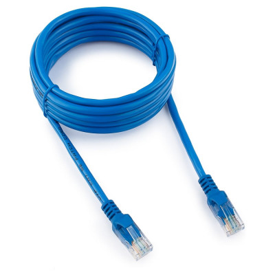 Многожильный медный патч-корд Cablexpert UTP кат.5e, 3м, литой, синий PP10-3M/B