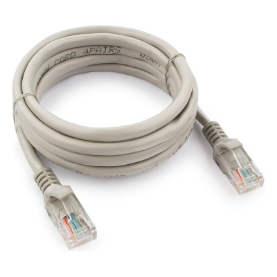 Многожильный патч-корд Cablexpert UTP кат.5e, 2м, литой, серый PP12-2M