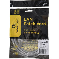 Медный патч-корд Cablexpert UTP кат.5e, 2м, литой, многожильный серый PP10-2M
