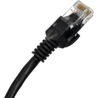 Многожильный патч-корд Cablexpert UTP кат.5e, 0.5м, литой, черный PP12-0.5M/BK