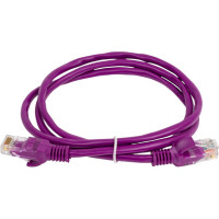 Многожильный патч-корд Cablexpert UTP кат.5e, 1м, литой, фиолетовый PP12-1M/V