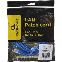 Многожильный патч-корд Cablexpert UTP кат.5e, 3м, литой, синий PP12-3M/B