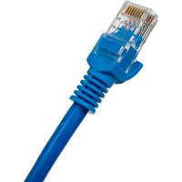 Многожильный патч-корд Cablexpert UTP кат.6, 0.25м, литой, синий PP6U-0.25M/B