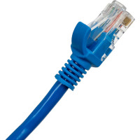 Многожильный патч-корд Cablexpert UTP кат.6, 0.25м, литой, синий PP6U-0.25M/B