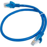 Многожильный патч-корд Cablexpert UTP кат.6, 0.5м, литой, синий PP6U-0.5M/B
