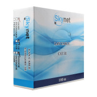 Кабель SkyNet Standart UTP indoor 2x2x0,48, медный, FLUKE TEST, кат.5e, однож., 100 м, box, серый CSS-UTP-2-CU/100