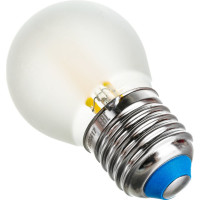 Светодиодная лампа Uniel LED-G45-6W/WW/E27/FR PLS02WH. Форма шар, матовая. UL-00000302