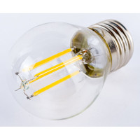 Светодиодная лампа Uniel LED-G45-7,5W/WW/E27/CL GLA01TR. Форма шар, прозрачная. UL-00003252