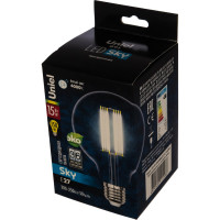 Светодиодная лампа Uniel LED-G95-15W/4000K/E27/CL PLS02WH. Форма шар, прозрачная. UL-00004865