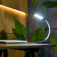 Настольный светильник «прищепка» Uniel TLD-546 Black/LED/350Lm/4500K, 5W. UL-00002233
