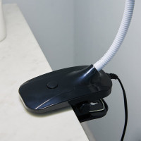 Настольный светильник «прищепка» Uniel TLD-546 Black/LED/350Lm/4500K, 5W. UL-00002233