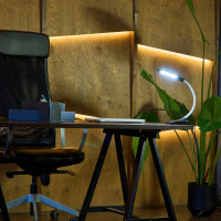 Настольный светильник «прищепка» Uniel TLD-546 Black/LED/350Lm/4500K, 5W. UL-00002233