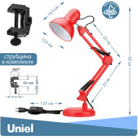 Настольный светильник Uniel TLI-221 RED E27. Цоколь Е27. 60W. UL-00002121