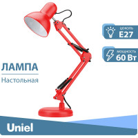 Настольный светильник Uniel TLI-221 RED E27. Цоколь Е27. 60W. UL-00002121