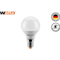 Светодиодная лампа Wolta LED Шар, GL, 7.5Вт, 6500K Холодный белый свет, G45, E14 25W45GL7.5E14