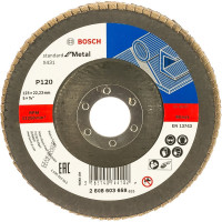 Круг лепестковый торцевой S.f.Metal, 125 мм, K120 Bosch 2608603659
