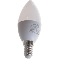Светодиодная лампа Volpe LED-C37-7W/DW/E14/FR/NR. Форма свеча, матовая. UL-00003794