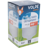 Светодиодная лампа Volpe LED-M80-40W/DW/E27/FR/S. Матовая. UL-00002906