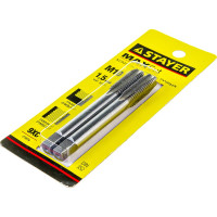 Комплект метчиков сталь 9ХС М10х1.5 2 шт Stayer MASTER 28025-10-1.5-H2