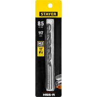 Сверло Professional по металлу HSS-R, (сталь М2, DIN 338, 8.5 мм) Stayer 29602-8.5