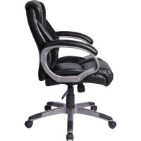 Компьютерное офисное кресло руководителя BRABIX Eldorado EX-504, с подлокотниками, эко кожа 530874