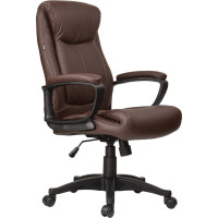 Компьютерное офисное кресло руководителя BRABIX Enter EX-511, с подлокотниками, эко кожа 531163