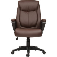 Компьютерное офисное кресло руководителя BRABIX Enter EX-511, с подлокотниками, эко кожа 531163