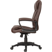 Компьютерное офисное кресло руководителя BRABIX Enter EX-511, с подлокотниками, эко кожа 531163