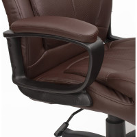 Компьютерное офисное кресло руководителя BRABIX Enter EX-511, с подлокотниками, эко кожа 531163