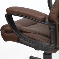 Компьютерное офисное кресло руководителя BRABIX Enter EX-511, с подлокотниками, эко кожа 531163