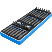 Набор вставок бит 10 мм TORX, SPLINE, HEX, ложемент, 44 предмета KING TONY 9-1044CQV
