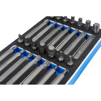 Набор вставок бит 10 мм TORX, SPLINE, HEX, ложемент, 44 предмета KING TONY 9-1044CQV