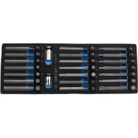 Набор вставок бит 10 мм TORX, SPLINE, HEX, ложемент, 44 предмета KING TONY 9-1044CQV