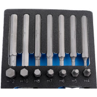 Набор вставок бит 10 мм TORX, SPLINE, HEX, ложемент, 44 предмета KING TONY 9-1044CQV