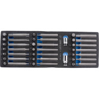 Набор вставок бит 10 мм TORX, SPLINE, HEX, ложемент, 44 предмета KING TONY 9-1044CQV
