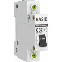 Автоматический выключатель EKF 1P 32А (C) 4,5кА ВА 47-29 Basic mcb4729-1-32C