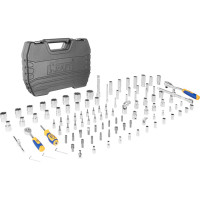 Набор инструмента 1/2 Dr и 1/4 Dr 108 предметов с 12 гран KRAFT KT 700680