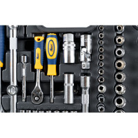 Набор инструмента 1/2 Dr и 1/4 Dr 108 предметов с 12 гран KRAFT KT 700680