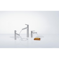 Смеситель для раковины без донного клапана HANSGROHE 31517000 Focus Е2 00000008221