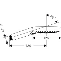 Ручной душ HANSGROHE 26530000 Raindance Select S 120 3jet 00000031148