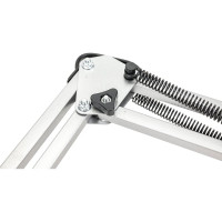 Настольный светильник под лампу IN HOME СНС-13С на струбцине 60Вт E27 СЕРЕБРО 4690612012889