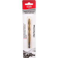 Сверло по металлу (8х75х117 мм; HSS-TIN; HEX1/4) ELITECH 1820.105700